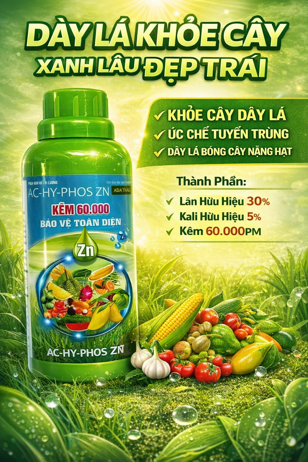 Phân Bón Lá - KẼM 60.000